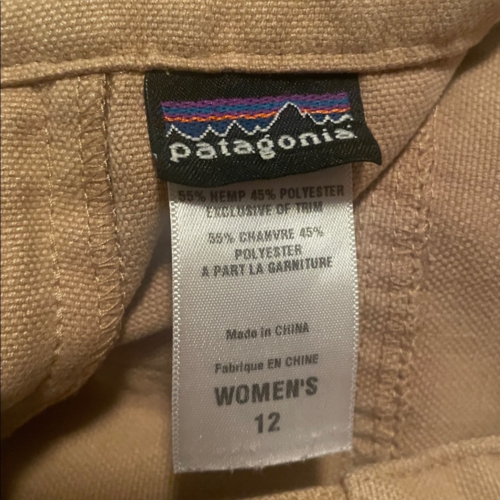 Women’s Patagonia tan pants size 12 - Picture 2 of 6